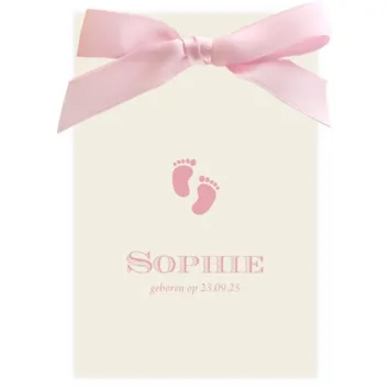 Grote roze strik Sophie