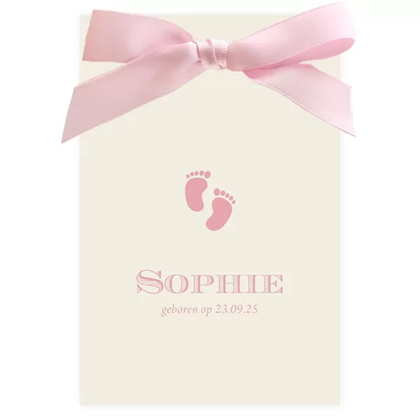Grote roze strik Sophie