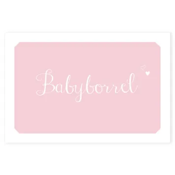Babyborrelkaart Hannah