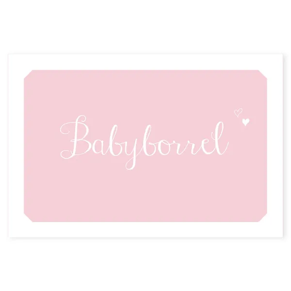 Babyborrelkaart Hannah