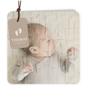 Foto op hout - Thomas