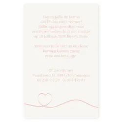 Babyborrel hart rose