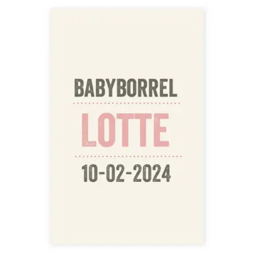 Babyborrel lotte