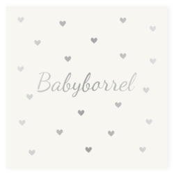 Babyborrel kaartjes & Kraamfeest uitnodigingen - geboortekaartje KB408F-M