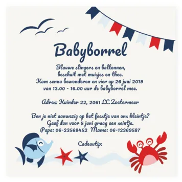 Babyborrel marine