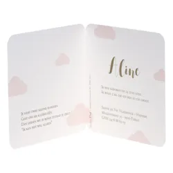 Vrolijke wolkje met gouden regendruppels - pink