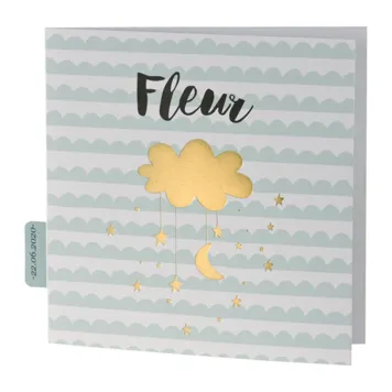 Mintgroene boogjes met gouden wolk en sterren