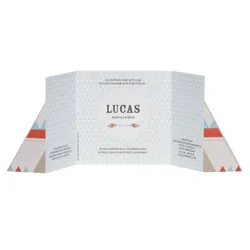 Tipi in oranje en blauw