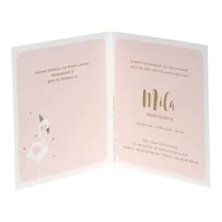 Pink flamingo met confetti