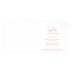Roze aquarel met confetti in goudfolie