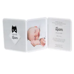 Drieluik fotokaart met batmanmasker