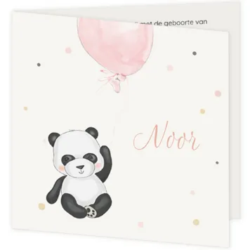 Panda met ballon - Noor