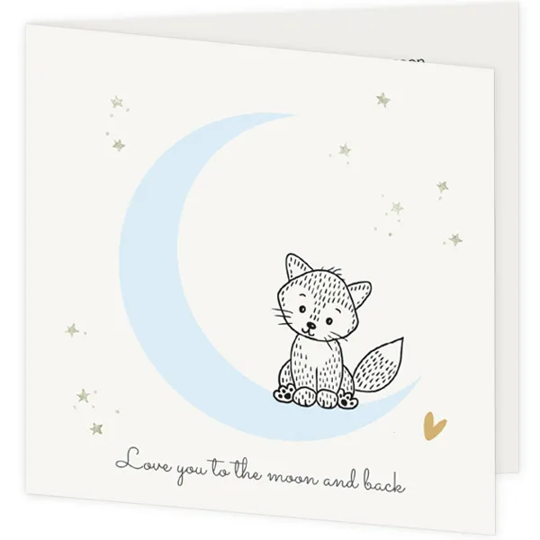 Love you to the moon and back - Vosje Pieter