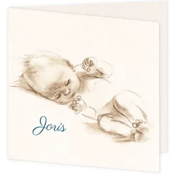 Slapende baby Joris