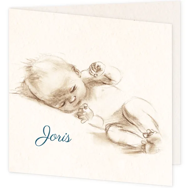 Slapende baby Joris