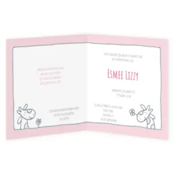 3 girafjes (roze)