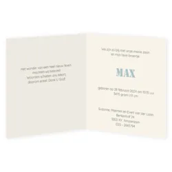 Kusje voor de baby (Max)