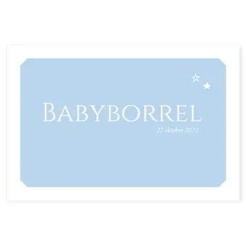 Babyborrelkaart Bram