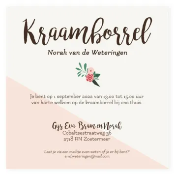 Kraamborrel Driehoeken (Norah)