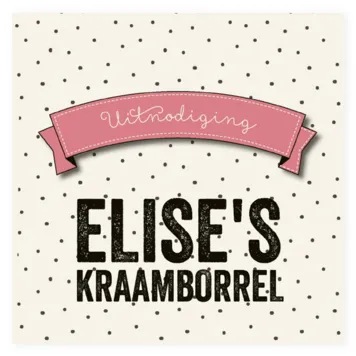 Kraamborrelkaart Elise