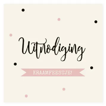 Kraamborrelkaart Sophie