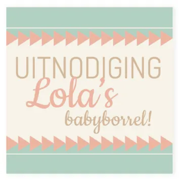 Kraamborrelkaart Lola