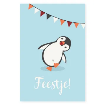 Kraamborrel pinguin jongen