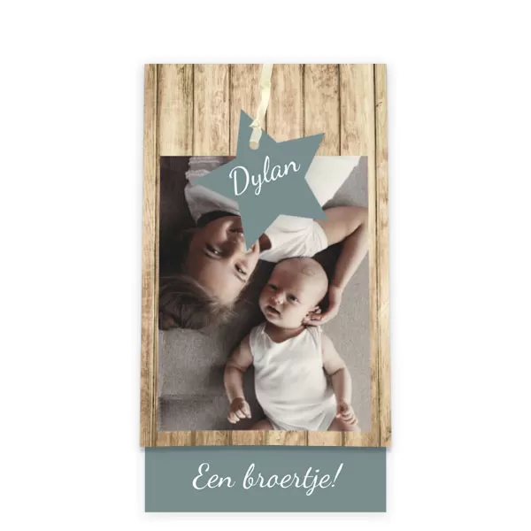 Labelkaart voor een broertje