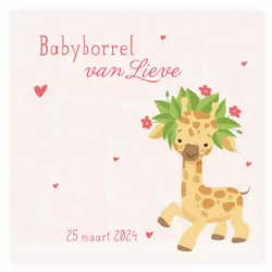 Babyborrel meisje giraf