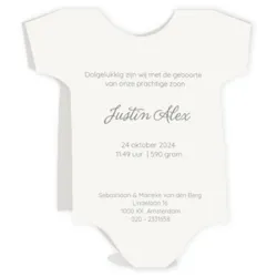 Rompertje met babytje - Justin