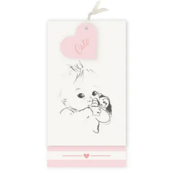 Meisje met knuffelhondje