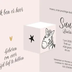 Drieluik getekend aapje en dieren meisje