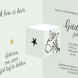 Drieluik getekend aapje en dieren jongen