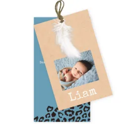 Luipaardprint label Liam