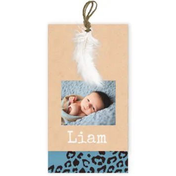 Luipaardprint label Liam