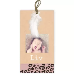Luipaardprint label Liv