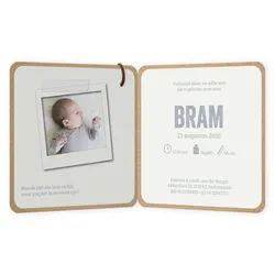Labelkaartje met rompertje - Bram