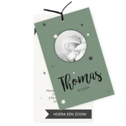 Labels groen met sterren