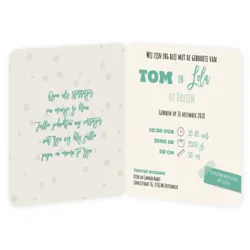 Geboortekaart stans - Tom en Lola