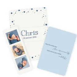 Geboortekaart Chris