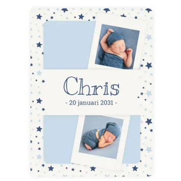 Geboortekaart Chris
