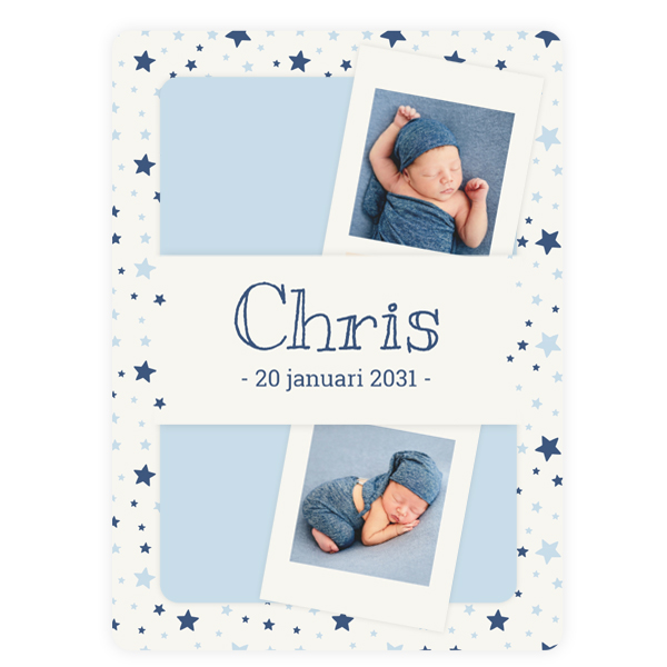 Geboortekaartje Chris