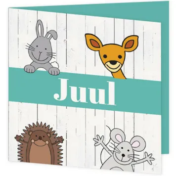 Steigerhout met dieren