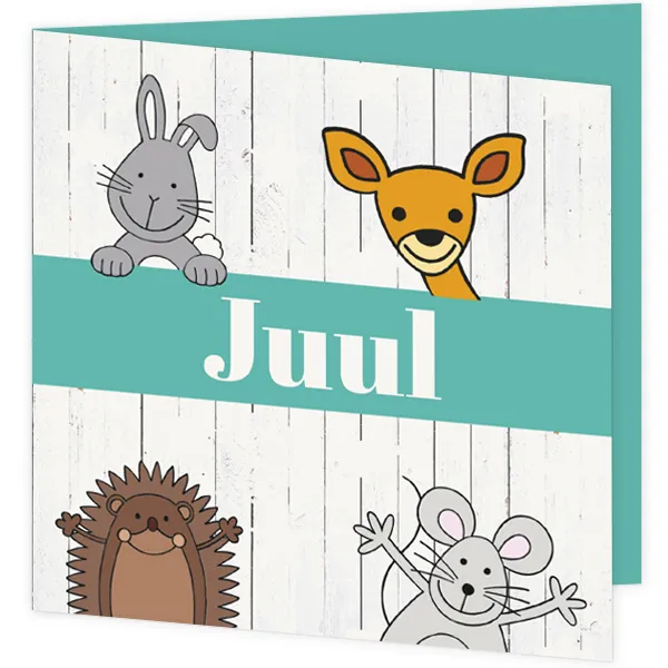 Steigerhout met dieren