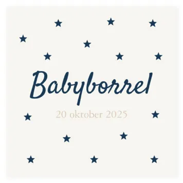Babyborrel broertje silhouet