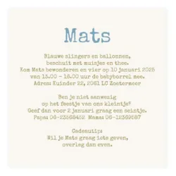 Babyborrel regenboog jongen