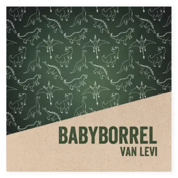 Babyborrel dinosaurus met schuin vlak