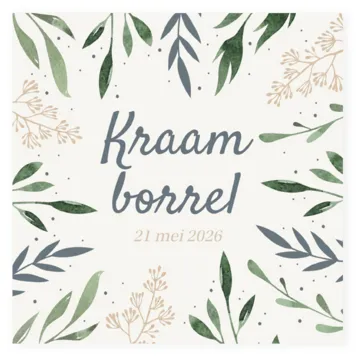 Kraamborrel botanisch jongen