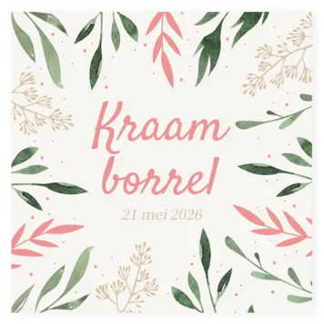Kraamborrel botanisch meisje
