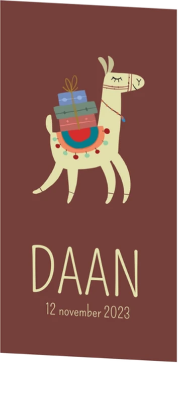 Schattige alpaca met koffers